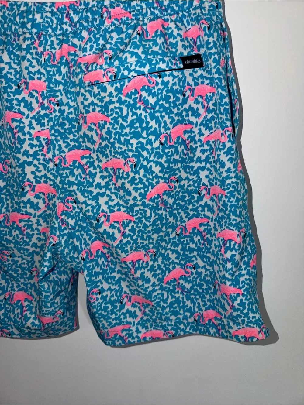 Chubbies The Domingos Are Flamingos Stretch Swim Trunks youth large